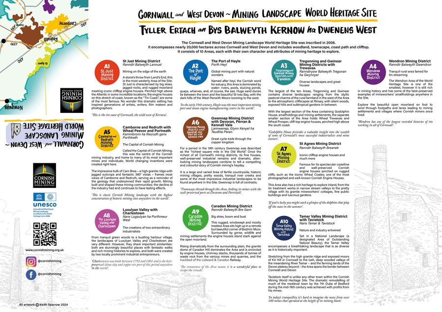 Mining Map Roche Cornwall Discover the new Cornish Mining World Heritage Site illustrated map ...