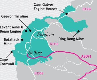 Mining Map Roche Cornwall Visit - A7 St Agnes Mining District - Cornish Mining World Heritage Site