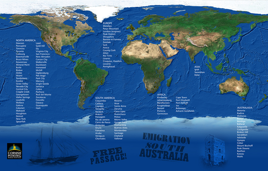 World Heritage Site Diaspora Map